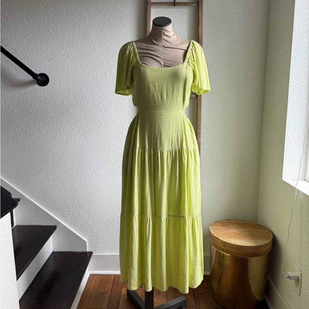 Greylin Cut Out A-Line Midi Dress Sz: Small